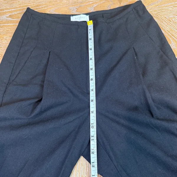Meshki Adina Linen Blend Pants Wide Leg‎ Black Size Small - Image 7