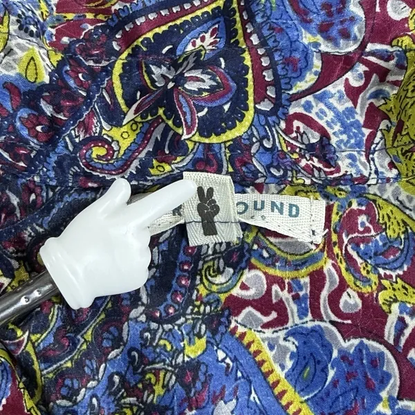 Earthbound Trading Co Romper Women S Paisley Boho Button Front Pockets Festival - Image 10