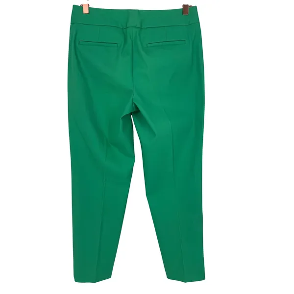 Talbots Women's Heritage Cotton Cropped Pants Parrot Green Size‎ 2 Preppy - Image 2