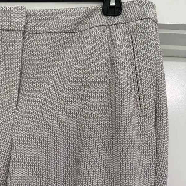 Adrianna Papell Taupe‎ Geo 1 Printed Kate Fit Dress Pants Size 10 - Image 3
