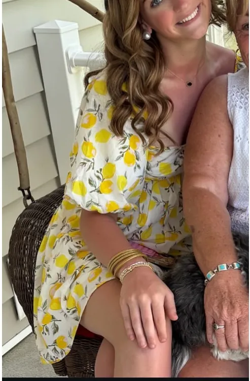 Yellow Easter dress Size 4 - Image 2