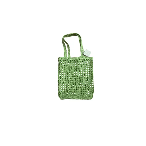NWT Sol & Mer Lime Raffia Tote | Woven Beach Bag | Resort Vacation Market Tote - Image 7