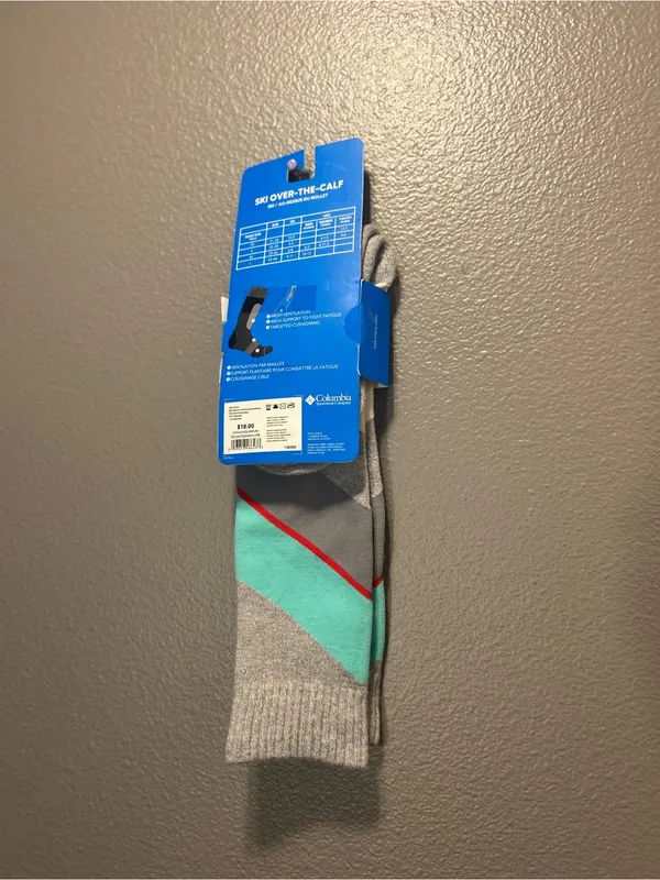 Columbia Ski Socks NWT Medium Weight Over The Calf Small Womens 4-7.5 Youth 4-6 - Image 3