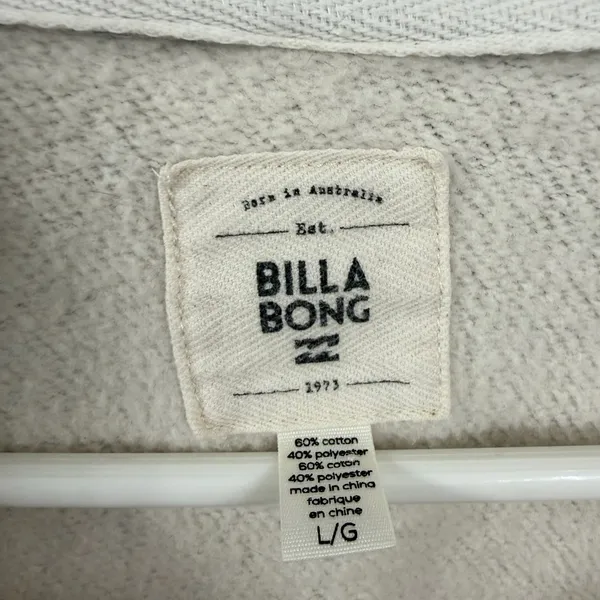 Billabong Blue and Cream V-Neck Sweater - Image 2