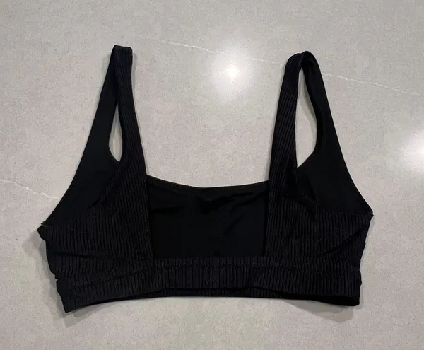 Aerie Black Ribbed Swimsuit Top - Image 3