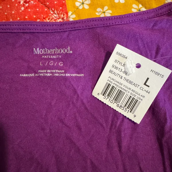 Motherhood Maternity Large Purple Top - Image 4