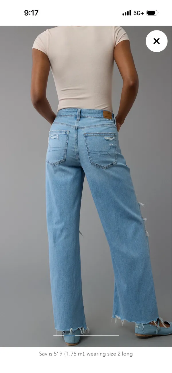 American Eagle High-Rise Straight Jeans - Image 2