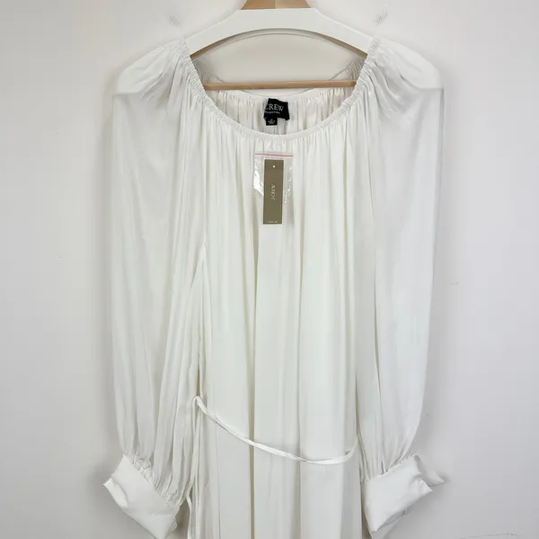 J.Crew Collection Sheer Maxi Dress Viscose Oversized Minimalist Boho Medium NWT - Image 4