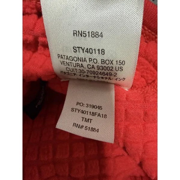 Patagonia Regulator R1 Pullover Fleece Jacket Bright Red Women's Size‎ Large - Image 11
