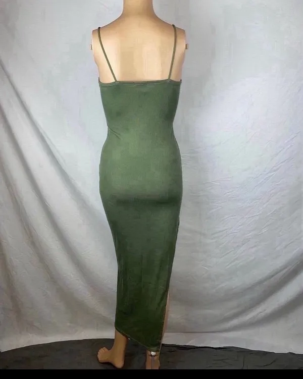 Maxi Dress Green Size XS - Image 3