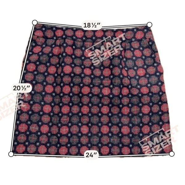 BODEN Wool Mini Skirt Size 12 Gray Pink Geo Preppy Schoolgirl Y2K Elle Woods - Image 4