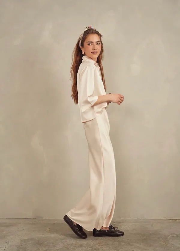 Udel NY Satin Maxi Slip Skirt - Image 2