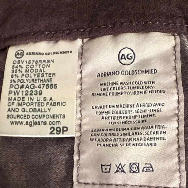 Anthropologie/Adriano Goldschmidt Deep crushed velvet Burgundy High-Rise Pants - Image 3