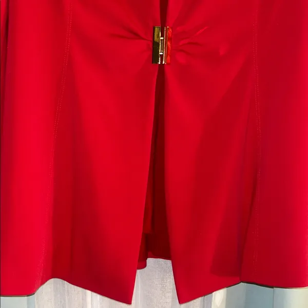 Vintage Worth Size 8 Red Women's Blazer - Image 3
