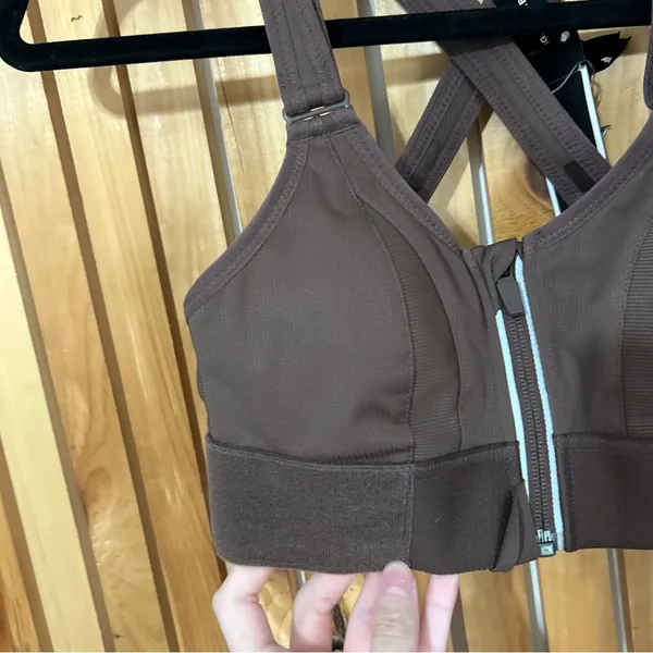 SHEFIT Ultimate Sports Bra High Impact in Espresso Energy Size XS Workout Gym - Image 2