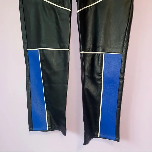 The Ragged Priest XS Revolver Pants Black and Blue Colorblock Pants - Image 4