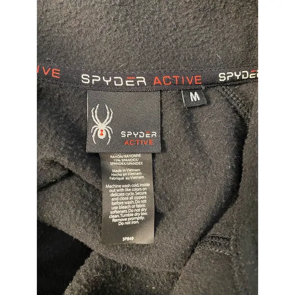 Spyder Women’s Black Athletic Jacket Size‎ M Gym Casual Fall Winter Hiking - Image 2