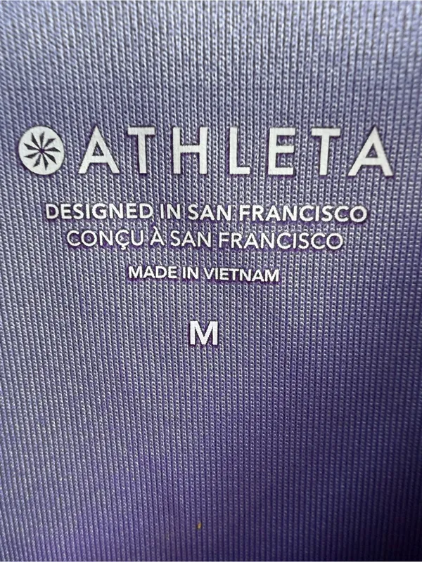 Athleta Seasoft Tank Sweatshirt Dusk Purple Lavender Size Medium Sleeveless Top - Image 4