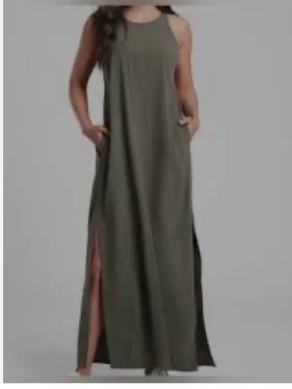 New With Tags Athleta Petite Hayes Pleated Dress Sz SP (fits large) - Image 2