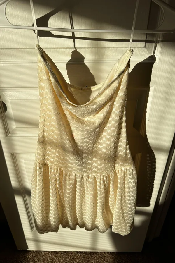 White Mini Dress Size M - Image 7