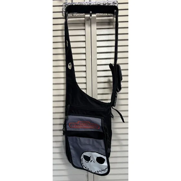 Disney Nightmare Before Christmas Jack‎ Skellington Faces Sling Bag Backpack EUC - Image 2