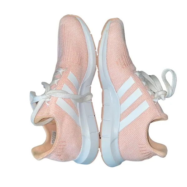 Adidas Swift Three Stripes Running Shoes Barbie Pink with White Sole sz 6.5 - Image 7