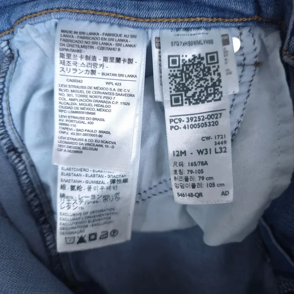 Levis Jeans Womens‎ 12M (33x32) Blue Classic Bootcut Denim Mid Rise Stretch Y2K - Image 7