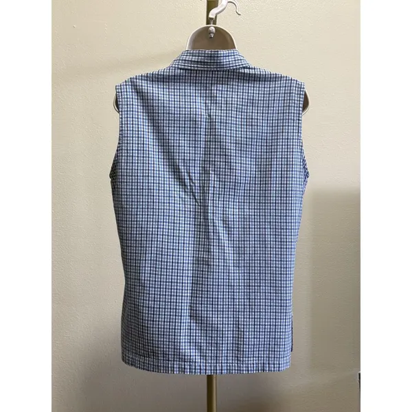 Cabin Creek Vintage Y2K Embroidered flower pattern Shirt Women's Large Sleeveless ButtonUp - Image 4