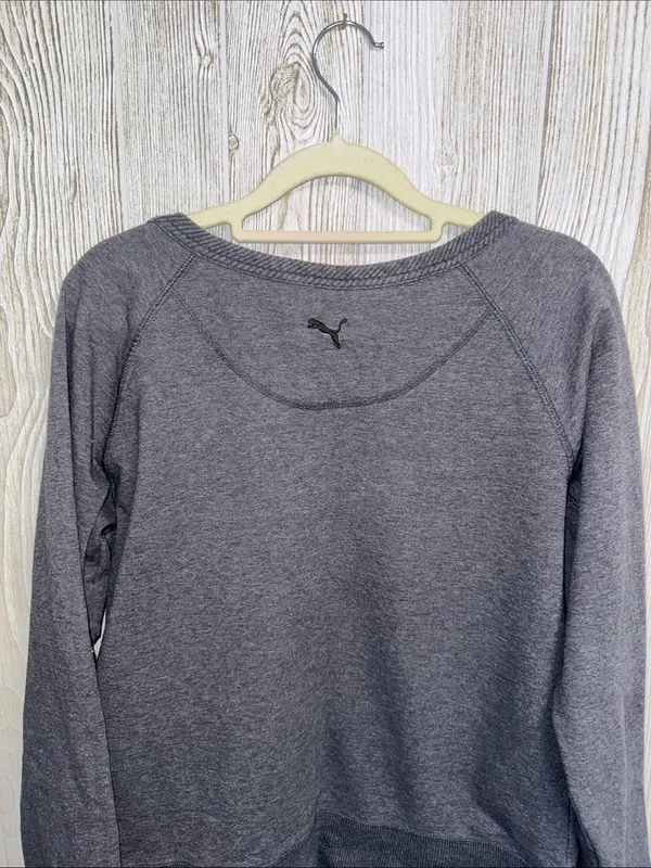 Puma Charcoal Gray Logo Pullover - Image 5