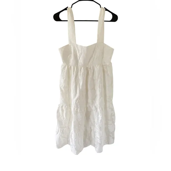 Amanda Uprichard Mitzi Tiered Midi Dress in White - Image 2