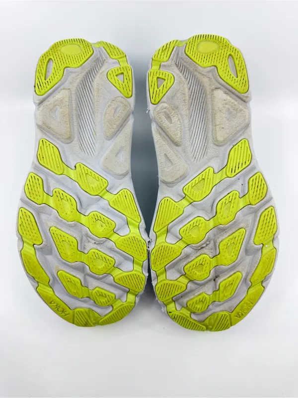 Hoka Clifton 9 Color Blue And Pink Colorway With Neon Green Accents SZ 9.5 - Image 9
