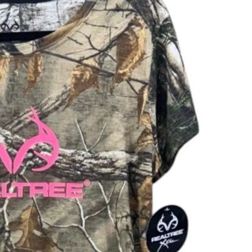 Realtree Womens Camo Shirt Large XTRA Womans Skinny Tee Hunting Outdoor Woodsman - Image 8