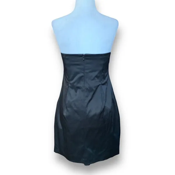 Gestuz Women's Dress Pleated‎ Corset Strapless Black Formal Mini Size 38 - Image 5