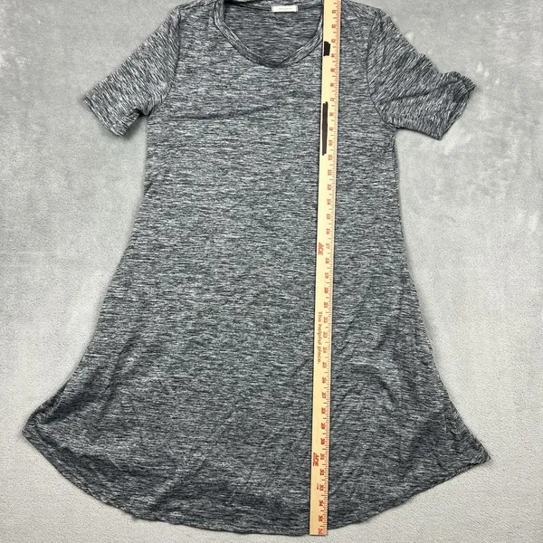 12 pm by Mon‎ Ami Heathered grey short sleeve dress size medium round neck Basic - Image 3