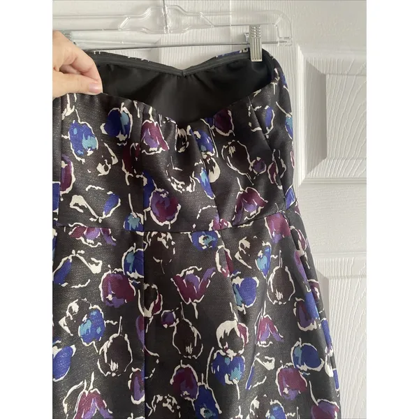 American Eagle Womens 10 Floral Strapless Mini Party Cocktail Dress Floral Event - Image 6