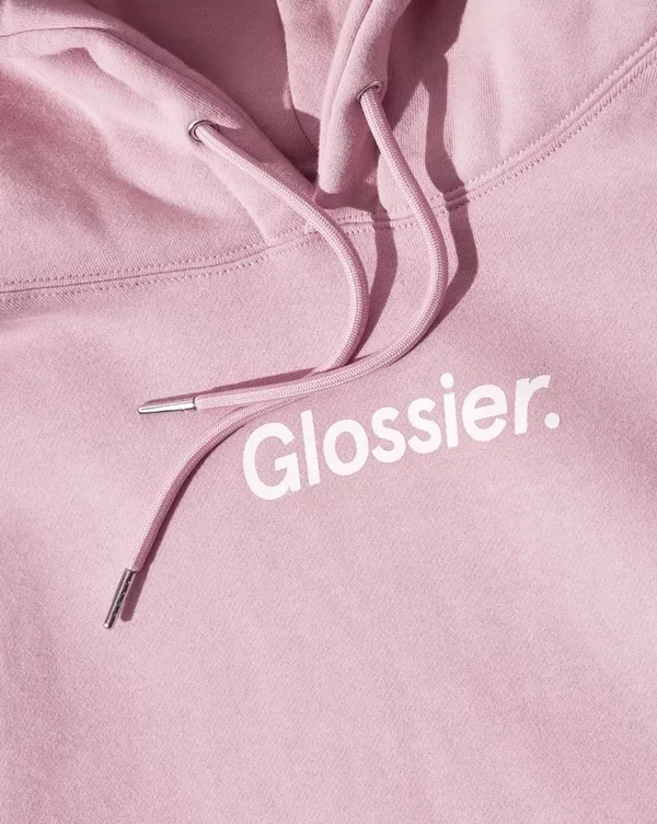 Glossier Hoodie Pink Size L - Image 2