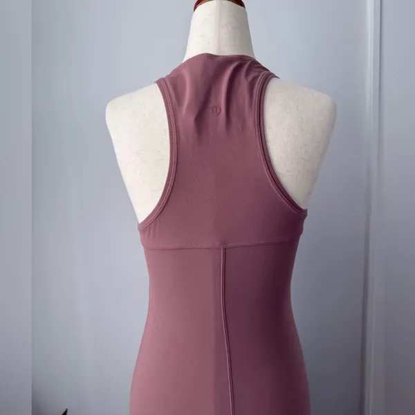 lululemon Align Dress in Mauve Pink Maxi with Slit Size 4 Get Going Slim Fit - Image 6