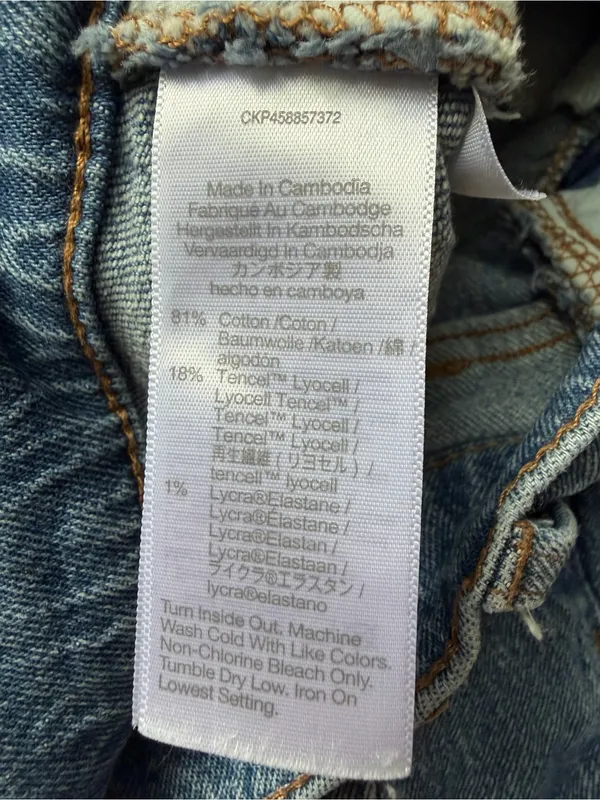 MADEWELL The Perfect Vintage Straight Leg Jeans Size 29 Medium Blue Wash Ankle - Image 12