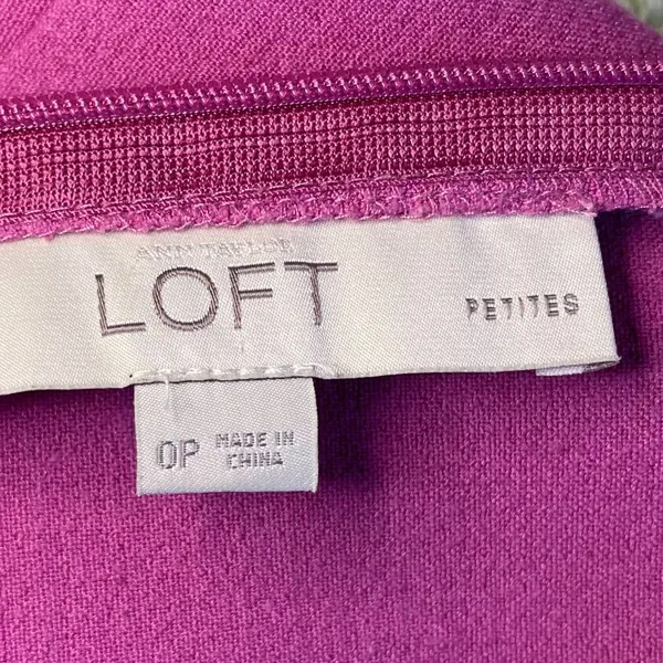 Ann Taylor Loft Pink Scalloped Dress 0P - Image 6