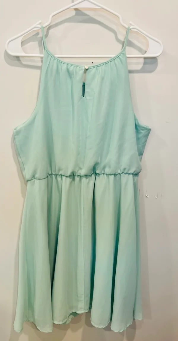Blue Rain Mint Green Sleeveless Dress. Size large. - Image 5