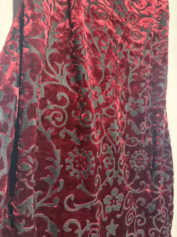 Susan Bristol Y2K velvet burnout cowl neck dress - Image 6