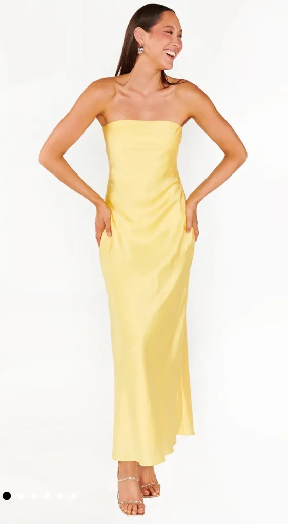 NWOT SHOW ME YOUR MUMU - Taylor Tube Dress size small Color Yellow Luxe - Image 2