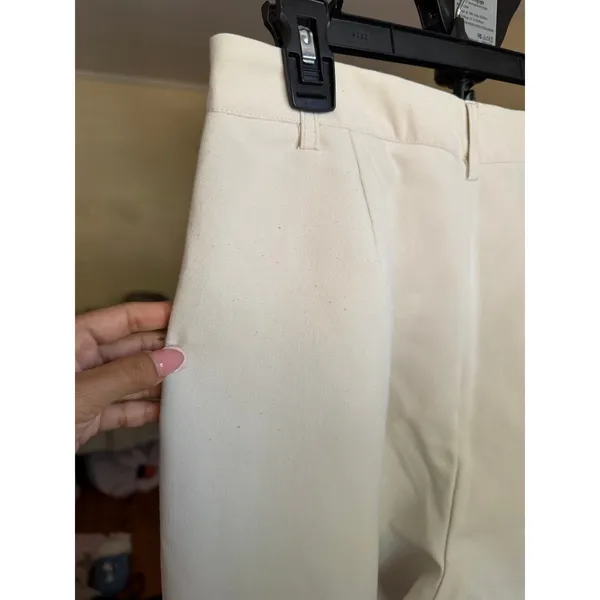 DISSH Rowan High Rise Straight Leg Tailored Trousers Size US 6 Cream Bone‎ - Image 9