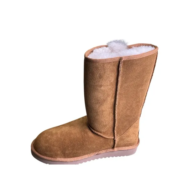 Koolaburra by Ugg Women's Tall Boots‎ Size 8 Chestnut Brown Sherpa Lined - Image 13