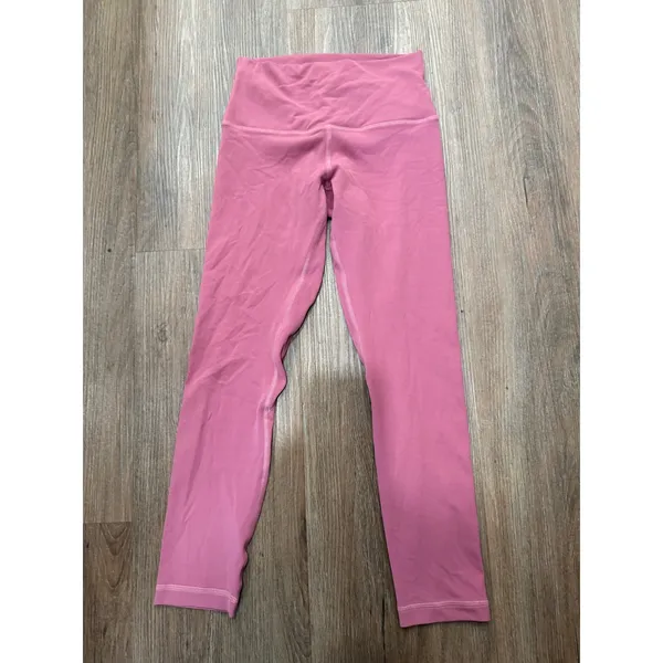 Lululemon Align High-Rise Crop 21 Brier‎ Rose Pink Nulu Yoga Leggings Size 4 - Image 3
