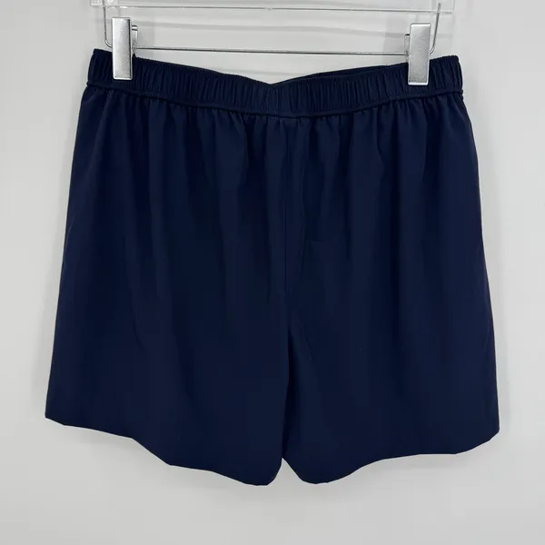 Halara shorts women's large snap high waisted color block active blue white - Image 4