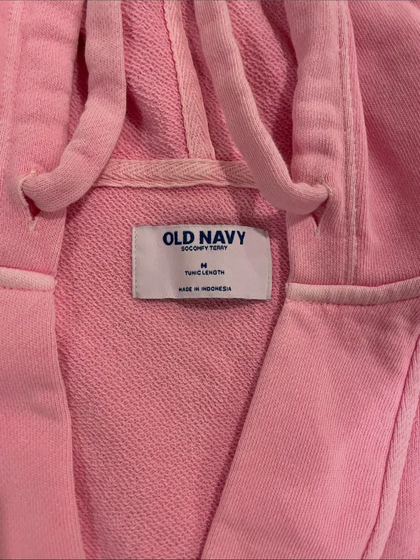 Old Navy Pink Hooded Top and Shorts Set - Image 4