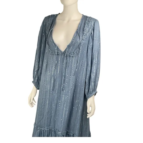 Sundress X Revolve Maria Maxi Dress in Roma Powder‎ Blue XS/S - Image 7