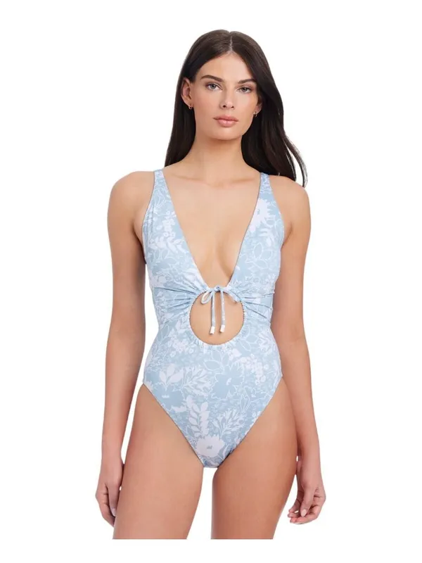 Sanctuary In The Meadow V-Wire One Piece Swimsuit SAIT25296 Blue Multi L - Image 7