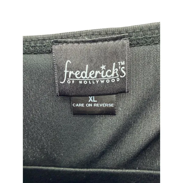 Fredericks of‎ Hollywood Black Sheer Babydoll Chemise Pleated Empire Waist XL - Image 3